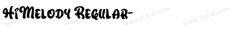 HiMelody Regular字体转换